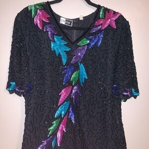 Vintage Carina Beaded Blouse